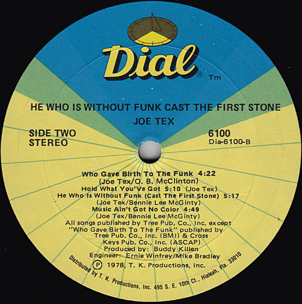 Joe Tex : He Who Is Without Funk Cast The First Stone (LP, Album)