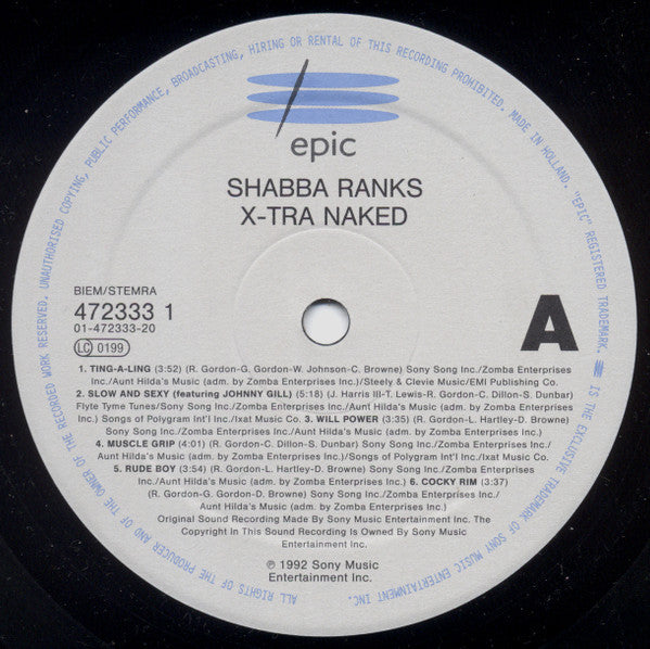 Shabba Ranks : X-Tra Naked (LP, Album)