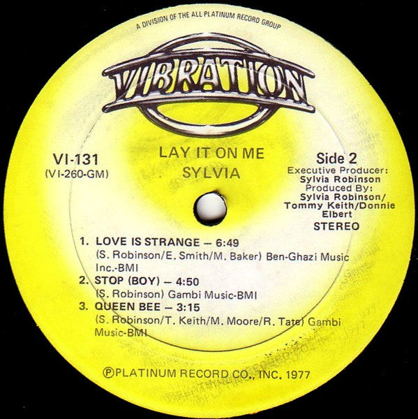 Sylvia* : Lay It On Me (LP, Album)