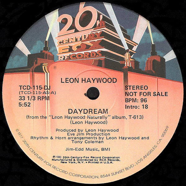 Leon Haywood : Daydream (12", Promo)