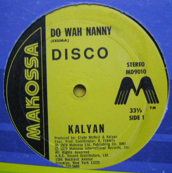 Kalyan : Do Wah Nanny / Tan Tan (12")