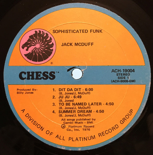 Jack McDuff* : Sophisticated Funk (LP, Album)