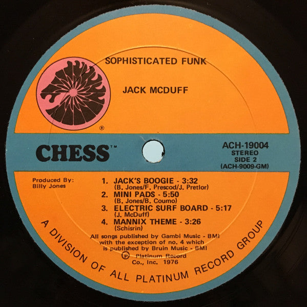 Jack McDuff* : Sophisticated Funk (LP, Album)