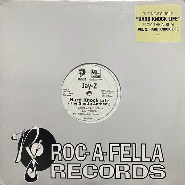 Jay-Z : Hard Knock Life (The Ghetto Anthem) (12", Promo)