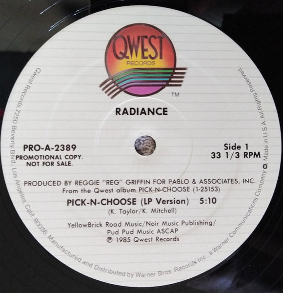 Radiance (4) : Pick-N-Choose (12", Promo)