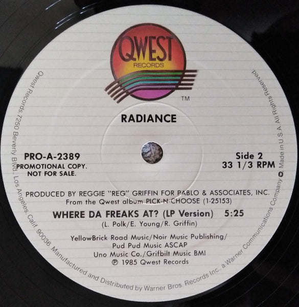 Radiance (4) : Pick-N-Choose (12", Promo)