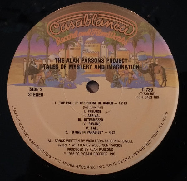 The Alan Parsons Project : Tales Of Mystery And Imagination - Edgar Allan Poe (LP, Album, RE)