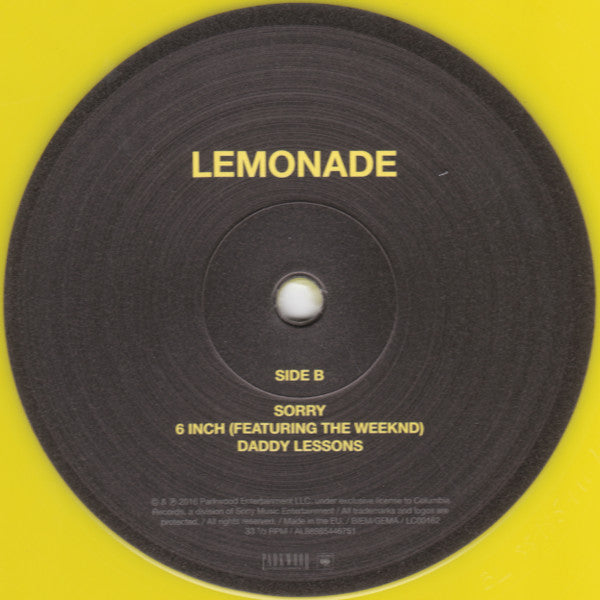 Beyoncé : Lemonade (2xLP, Album, Yel)