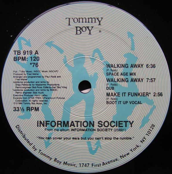 Information Society : Walking Away (12", Single)