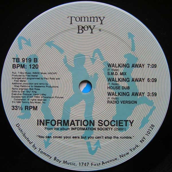 Information Society : Walking Away (12", Single)