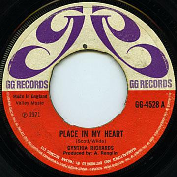 Cynthia Richards / Irvin Brown And Cynthia Richards : Place In My Heart / You've Got A Friend (7", Single, Pus)