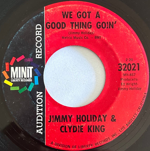 Jimmy Holiday & Clydie King : Ready, Willing And Able (7", Single, Mono, Promo, Rai)