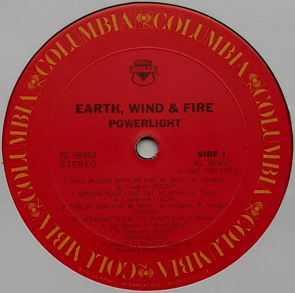 Earth, Wind & Fire : Powerlight (LP, Album, Car)