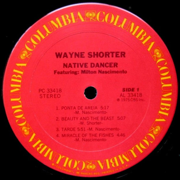 Wayne Shorter Featuring Milton Nascimento : Native Dancer (LP, Album, Ter)