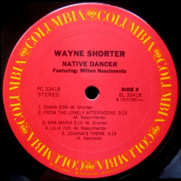 Wayne Shorter Featuring Milton Nascimento : Native Dancer (LP, Album, Ter)