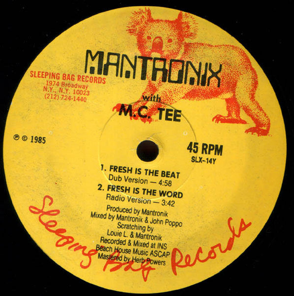 Mantronix With M.C. Tee* : Fresh Is The Word (12")