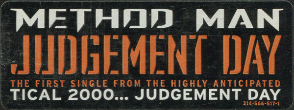 Method Man : Judgement Day (12", Promo)