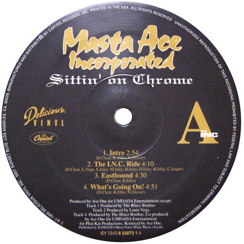 Masta Ace Incorporated : Sittin' On Chrome (2xLP, Album, Gat)