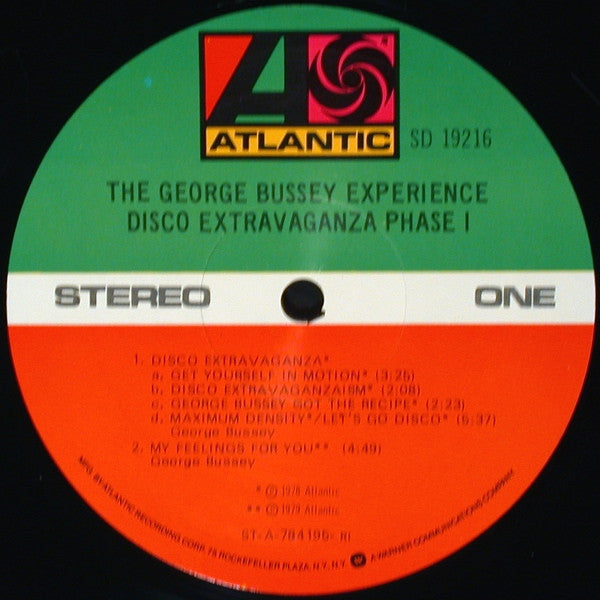 The George Bussey Experience* : Disco Extravaganza Phase 1 (LP, Album, Ric)