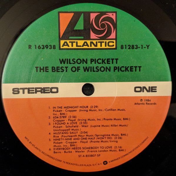 Wilson Pickett : The Best Of Wilson Pickett (LP, Comp)