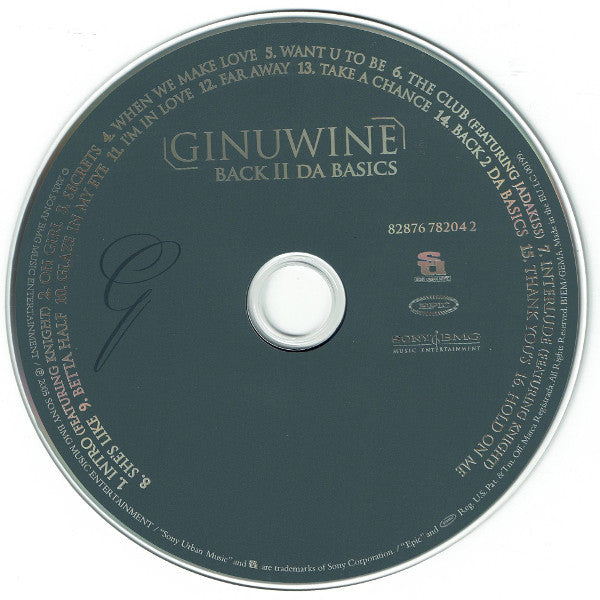 Ginuwine : Back II Da Basics (CD, Album)