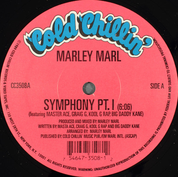 Marley Marl : The Symphony PT. I / The Symphony PT. II (12", Ltd, RE)