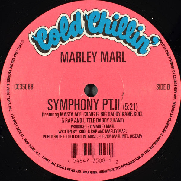 Marley Marl : The Symphony PT. I / The Symphony PT. II (12", Ltd, RE)