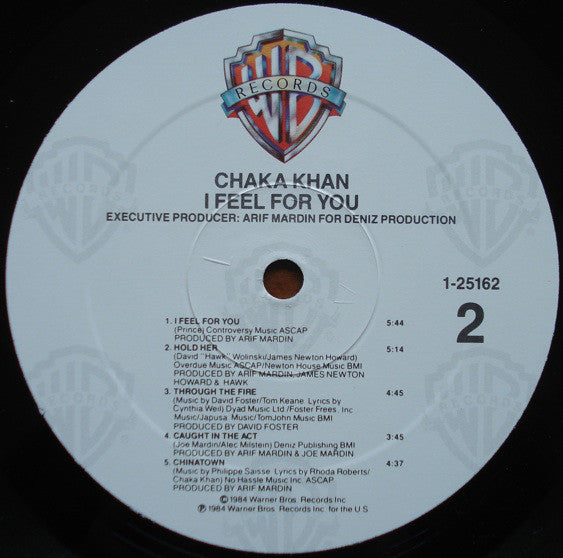 Chaka Khan : I Feel For You (LP, Album, SRC)