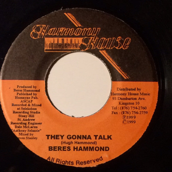 Beres Hammond : They Gonna Talk (7")