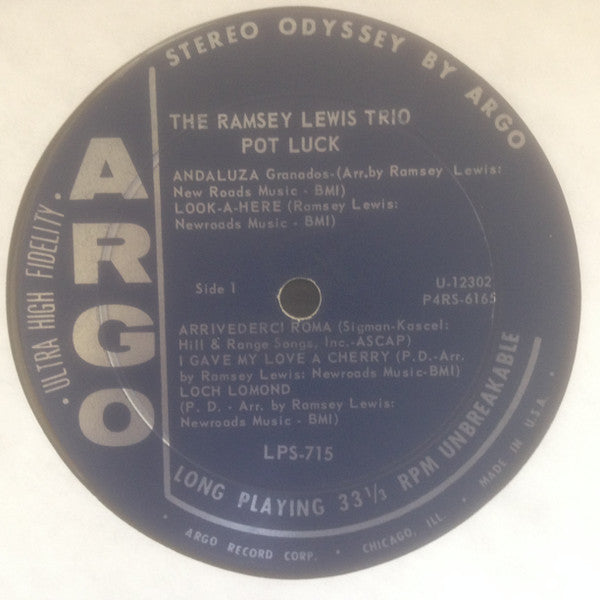 The Ramsey Lewis Trio : Pot Luck (LP, Album)