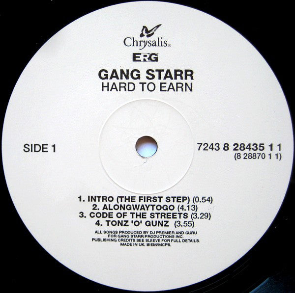 Gang Starr : Hard To Earn (2xLP, Album, RE, RP)