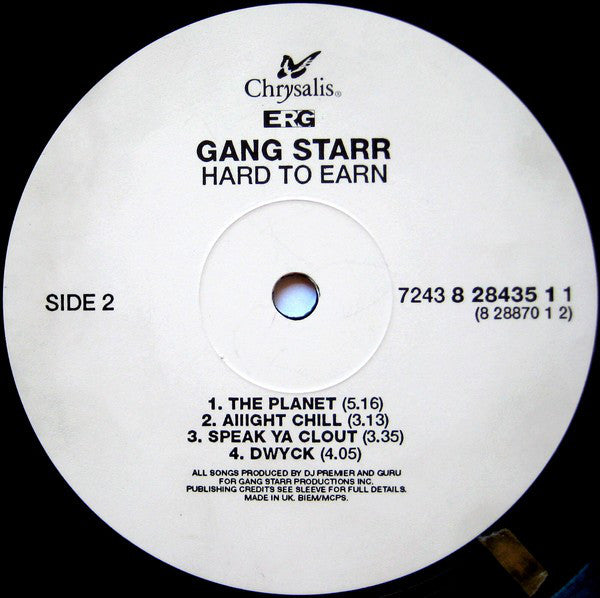 Gang Starr : Hard To Earn (2xLP, Album, RE, RP)