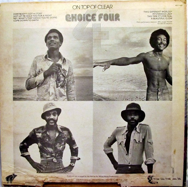 The Choice Four : On Top Of Clear (LP, Album, Ind)