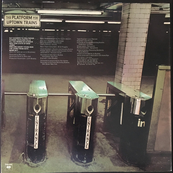 Billy Joel : Turnstiles (LP, Album, Ter)