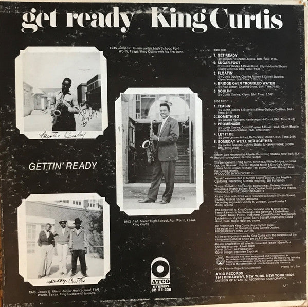 King Curtis : Get Ready (LP, Album, Mono, PR )