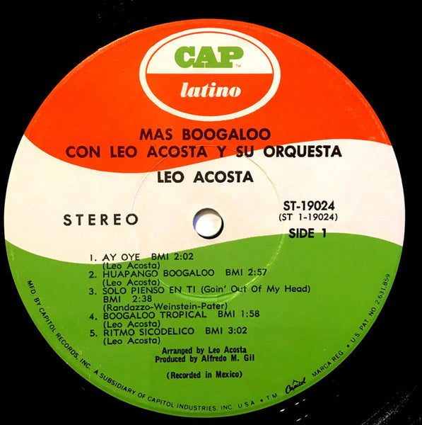 Leo Acosta Y Su Orquesta : Mas Boogaloo (LP, Album)