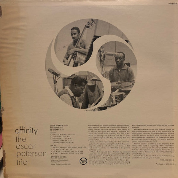 The Oscar Peterson Trio : Affinity (LP, Album)