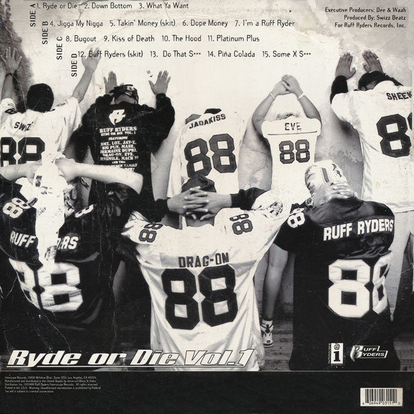 Ruff Ryders : Ryde Or Die Vol. I (2xLP, Comp)