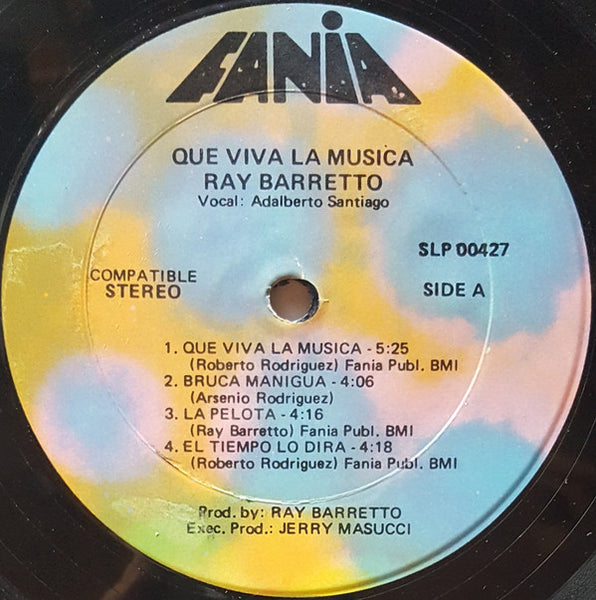 Ray Barretto : Que Viva La Musica (LP, Album, RP)