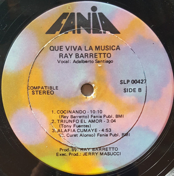 Ray Barretto : Que Viva La Musica (LP, Album, RP)