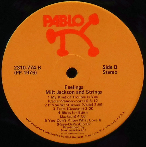 Milt Jackson And Strings* : Feelings (LP, Album)