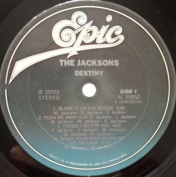 The Jacksons : Destiny (LP, Album, RP, Pit)