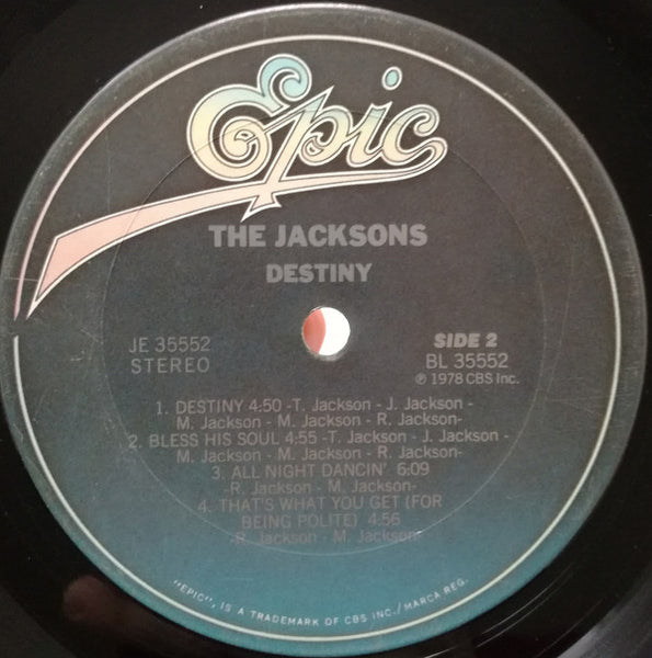 The Jacksons : Destiny (LP, Album, RP, Pit)