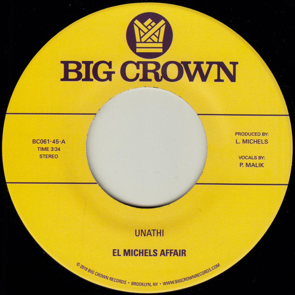 El Michels Affair : Unathi / Zaharila (7", Single)