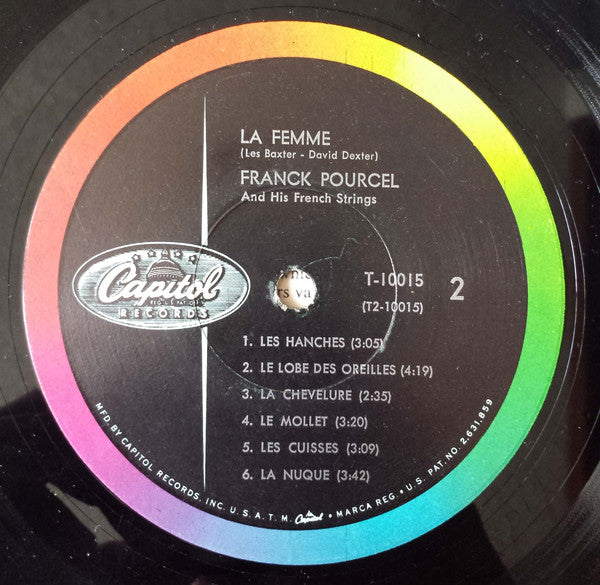 Franck Pourcel And His French Strings : Les Baxter's La Femme (LP, Album, Mono, RP)