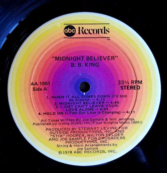 B.B. King : Midnight Believer (LP, Album)