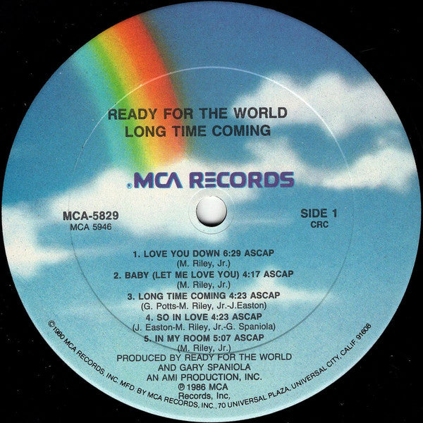 Ready For The World : Long Time Coming (LP, Album, Club)