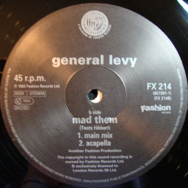 General Levy : Wickeder General EP (12", EP)