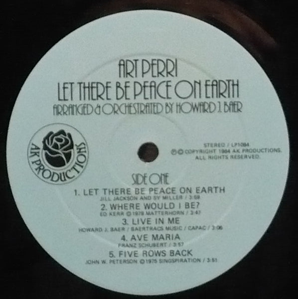 Art Perri : Let There Be Peace On Earth (LP, Album)