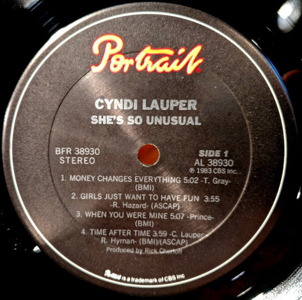 Cyndi Lauper : She's So Unusual (LP, Album)